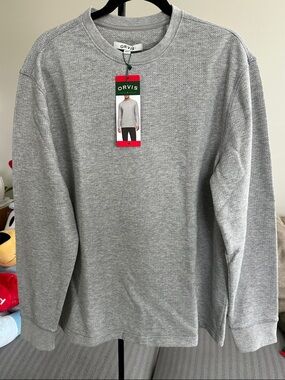 NWT Orvis Men’s Longsleeves Crewneck Sweatshirt Size Medium Gray